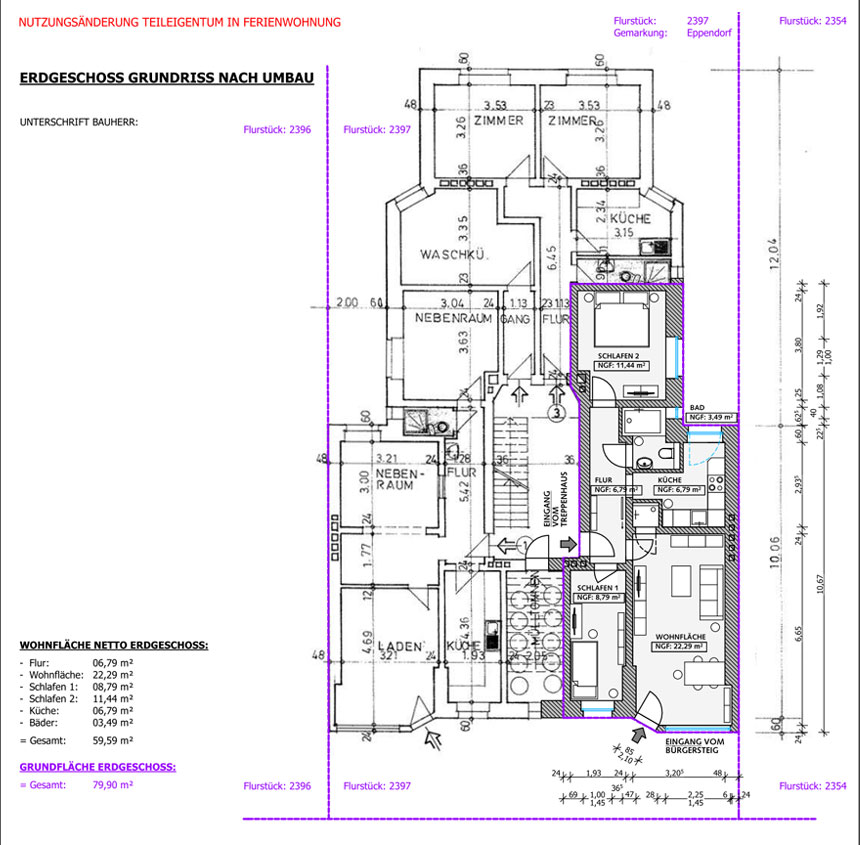 Kaehler-01b Entwurf eines Niedrigenergiehaus in Celle