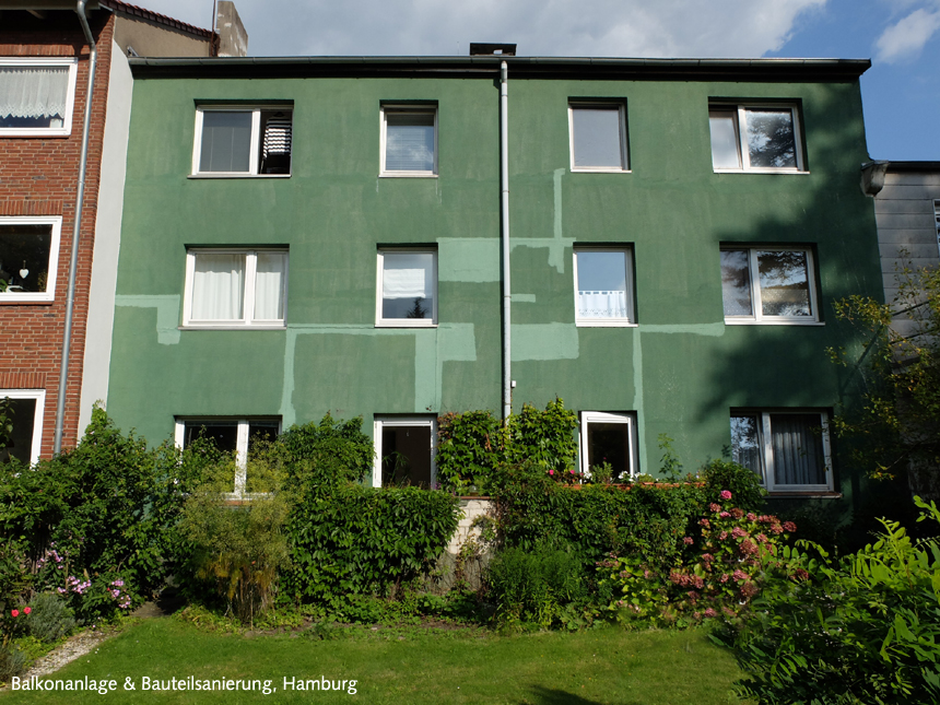 Balkonanlage und Fassadensanierung in Hamburg