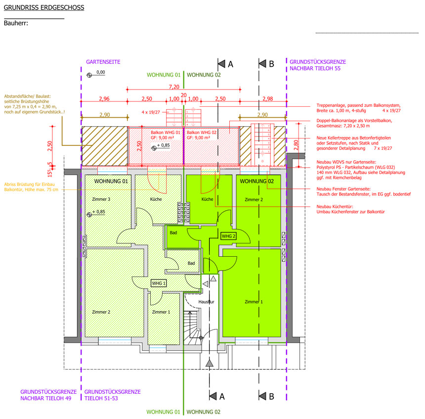WOH-060715-04-1c Kernsanierung und Anbau in Holzrahmenbau in Hamburg